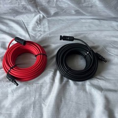 Solar Panel Extension Cables – 10 AWG, 50 ft with Waterproof Connectors