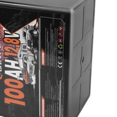 12V 100Ah LiFePO4 Battery for Off Grid Backup System, Lightweight 23lbs, BMS