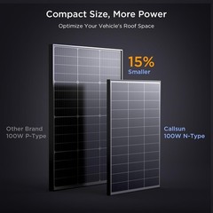 N-Type 16BB 100 Watt Solar Panel 100W Solar Panel W/ 25% High Efficiency
