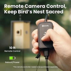 Outdoor Bird House w/ Camera & Solar 1080P Night Vision AI Bird ID