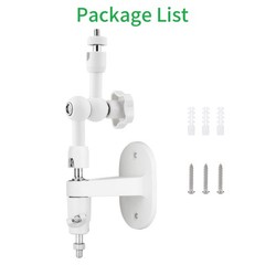 2-in-1 Wall Mount for Arlo Solar Panel and Pro/Pro arlo mount, White