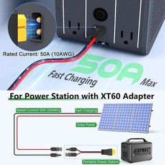 10AWG XT60 Solar Cable- Solar to XT60 Cable 3 10 15 20 25 40 50FT Extension Cabl