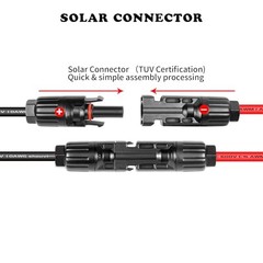 Solar Panel Connector to XT60 Connector Cable 3FT, 10AWG Solar to XT60 3 FT