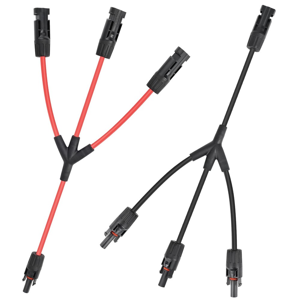 Solar Connectors Y Branch Parallel Adapter 1 to 3 Solar Panel Connectors 30A …