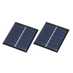 2pcs mini solar panels 3V 0.33W 110mA, for photovoltaic cells