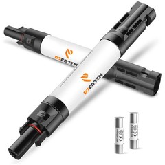 15A Solar Panel Fuse Holder 1000V with PV Fuse Inline Connector 15Amp for Solar