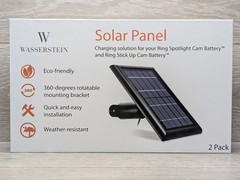 Wasserstein Solar Panel 2-Pack Ring Spotlight/Stick Up Cam Battery White