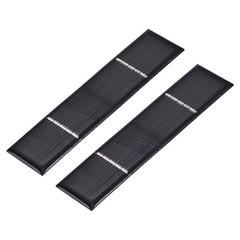 2Pcs 5V 0.25W 50mA Mini Polycrystalline Solar Panel 4.2×1″/107x26mm