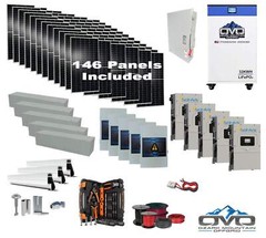 80KW Complete Offgrid Solar Kit + 5x 15K Sol-Ark Inverter + 32kWh OMO 48V Freedo