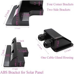 Panel Mounting Brackets ABS Corner Bracket Kit 7PCS, Drill-Free Widely Used on R
