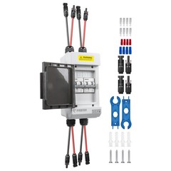 Solar Panels Disconnect Switch 25A 400VDC PV Shut Off Switch Outdoor 2 String Ci