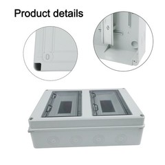 Assured ABS Plastic Distribution Box Featuring a Total of 24 Circuits Available