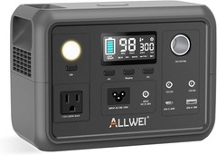 Portable Power Station 300W 256Wh Solar Generator with Pure Sine Wave AC Outlet