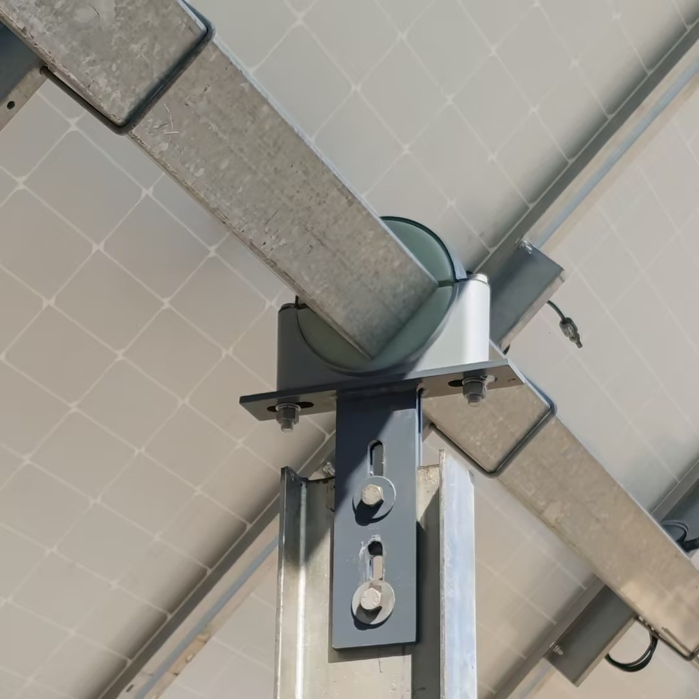 Solar Tracker Bearing Maintenance-free with Polymer Wear-Resistant 10° Pivot