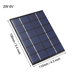 2W 6V Mini Solar Panel Module DIY POLY for Toys Charger