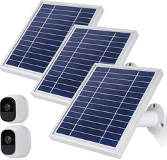 iTODOS Solar Panel Works for Arlo Pro and Pro2 Camera,11.8feet Silver