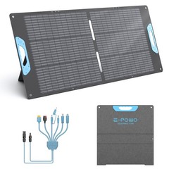 2 pack 110W Solar Panel Solar Charger for Anker SOLIX C1000 1056Wh Power Station