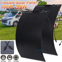 200W 400W Portable Flexible Solar Panel for Power Station Generator Power Outage