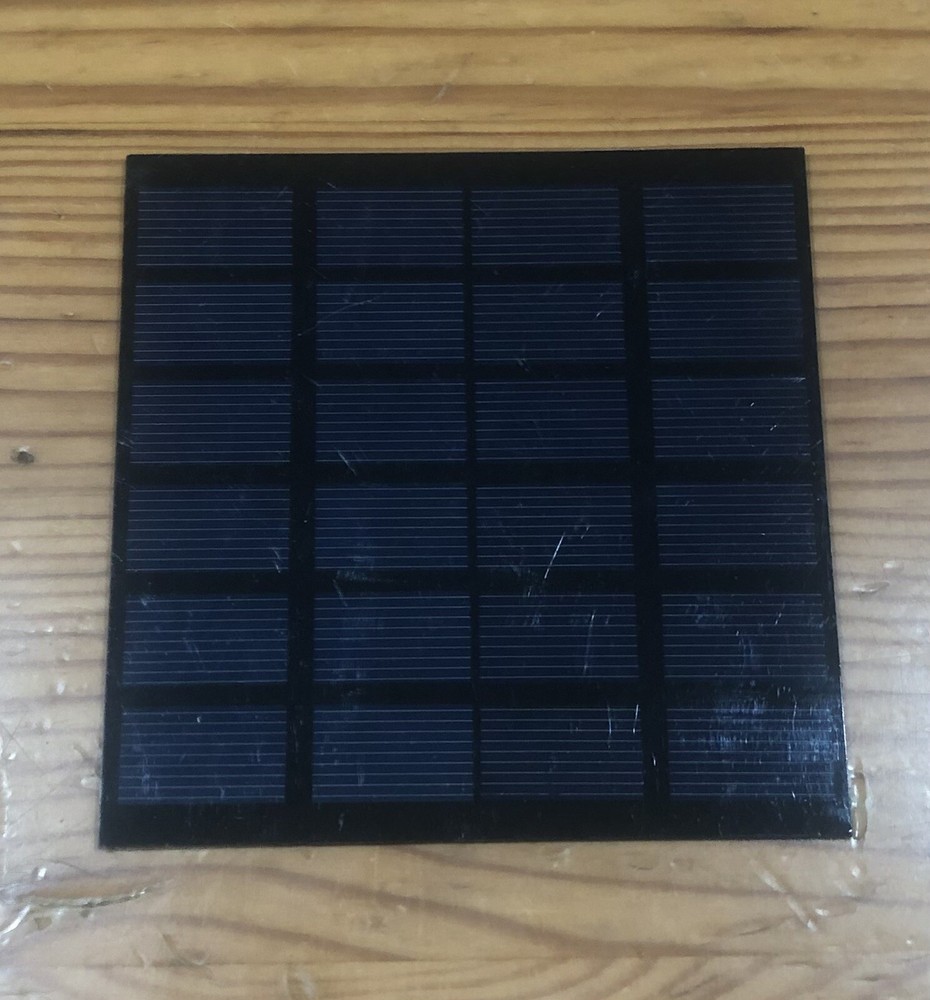 Mini Solar Panel – Unknown Specs – DIY Project – 4 5/16” x 4 5/16”