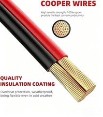 10FT/3M Solar Panel Cable 12AWG Solar Panel Connector to XT60 Charge Adapter