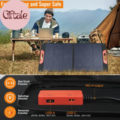 100W Foldable Solar Panel – Charger for Power Stations | Monocrystalline 23.5% H