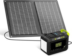 Emergency-Ready 88.8Wh Portable Solar Generator & 21W Panel – Lightweight Design