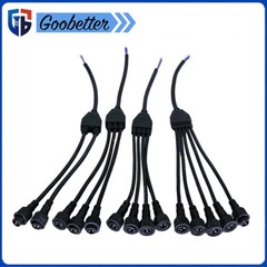 Waterproof Y Branch Parallel Cable Adapter Male Female Plug Splitter Connector