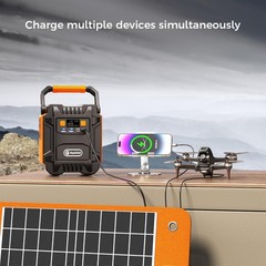 50W 18V Portable Solar Panel, FF FLASHFISH Foldable Solar Charger with 5V USB…
