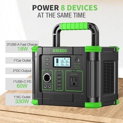Used 300W 288Wh Portable Power Station Solar Generator for Camping , EBL