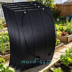 400W PV Solar Panel 12V-24V Semi-Flexible Bendable Mono Off-Grid Charger RV Home