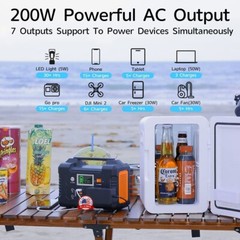 Estacion De Energia 200W Portatil Generador Solar 40800mAh Para Acampar Exterior