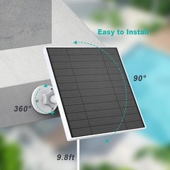 Solar Panel for Eufy Camera, 5W Solar Panel Compatible with Eufycam 3/3C/2/2 …