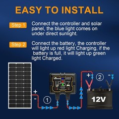 SOLPERK Solar Panel Battery Trickle Charger 100W