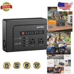Portable Solar Generator 200W 146Wh Battery Pack 7 Ports Camping Travel Power
