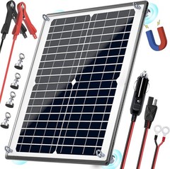 20W 12V Magnetic Solar Battery Charger Kit With MPPT Controller Solar Maintainer