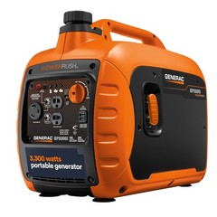 Generac 3,300Watt Gas Powered Portable Inverter Generator Lightweight and Co…