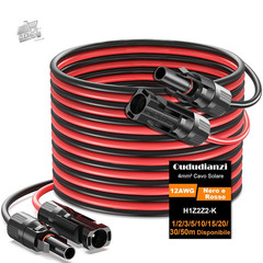 Solar Photovoltaic Cable 4mmq 30m Panel Extension H1Z2Z2-K MC4 Connectors