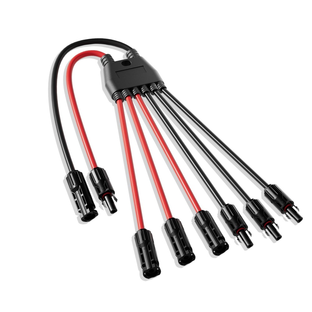 Integrated Solar Connector 2-6 Y Branch Parallel PV Adapter Cable Wire Plug T…