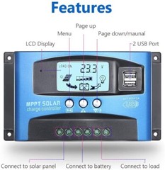 MPPT Solar Charge Controller PWM 100A Power Regulator 12V ✅✅✅
