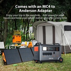 Blackview OSCAL PowerMax 6000W Portable Power Station 3600Wh + 200W Solar Panel