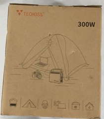 techoss portable power station p300w