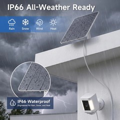 Solar Panel for Ring Camera, Compatible with Spotlight Cam/Pro/Plus Battery, 5W