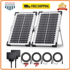 7.5W 12V Solar Battery Maintainer Trickle Charger for Car Boat RV Motorcycle