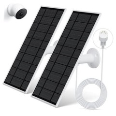 Solar Panel for Google Nest Camera, 2Pack Upgraded Solar Power Charger for