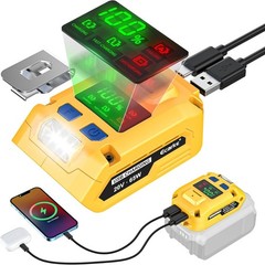 Ecarke 2-in-1 Battery Charger & Power Inverter Compatible with DeWALT 20V Batter