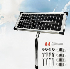 FM123 10 Watt Solar Panel Kit Fit for Mighty Mule Automatic Gate Openers, 12V Po