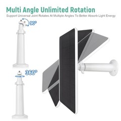 USB Solar Panel for Ring Camera – Type-C Solar Panel Charger 5v 6w with 10ft