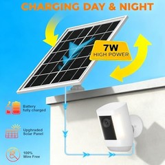 7W Solar Panel for Ring,Solar Charger for Stick Up Cam, Stick Up Cam Pro, 1
