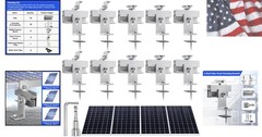Solar Panel Mounting Brackets Kit 10Pcs Solar Roof Mount Kit for 1-4 Pieces, …