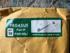 (QTY 10) Pegasus PSR-NSJ Solar North/South Bonding Jumpers NEW